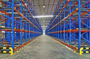 Sistema di scaffalature per pallet in metallo per stoccaggio di scaffalature da magazzino